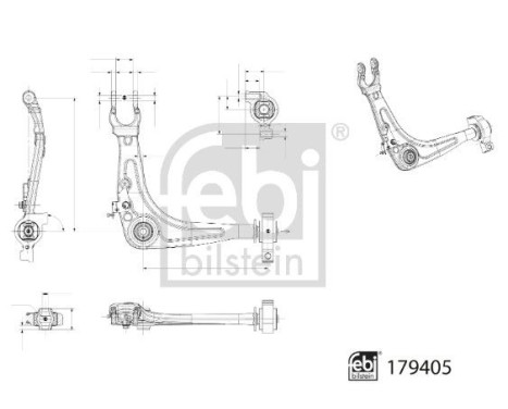 Bärarm, hjulupphängning 179405 FEBI