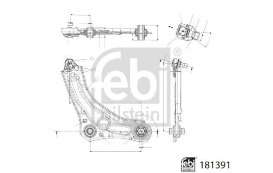 Bärarm, upphängning 181391 FEBI, bild 2