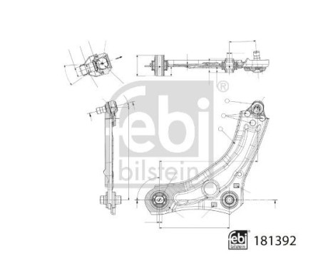 Bärarm, upphängning 181392 FEBI, bild 2