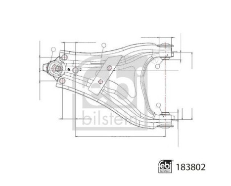 Bärarm, upphängning 183802 FEBI
