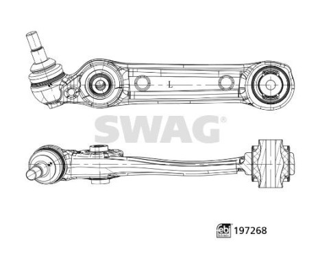 Länkarm, fjädring 33112537 Swag