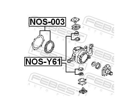 Reparationssats, styrspindel, bild 2