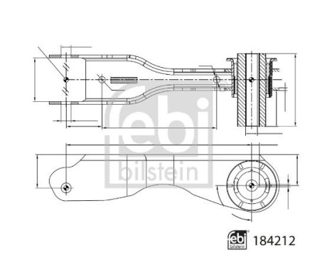 Styrarm, hjulupphängning 184212 FEBI, bild 3