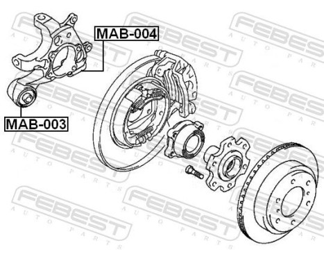 Lagerhylsa, länkarm, bild 2