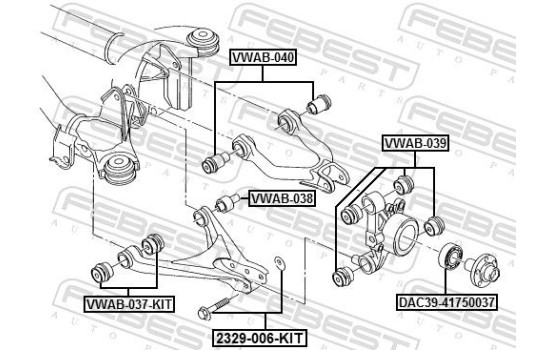 Lagerhylsa, länkarm