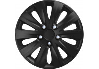 4-piece Wheel täck rapide NC Black 13 tum