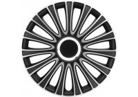 4-piece Wheel täcka LeMans 17-tums svart / silver