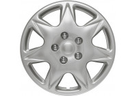 4 st. Navkapslar California 17-tums silver