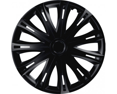 4-delad hjulkåpa Set Spark Black 15 Inch