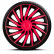 4-delad hjullockssats Kendo 13-tums svart / rosa, miniatyr 2