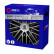 4-delad Sparco Hubcap-set Bergamo 15-tums silver / svart, miniatyr 3