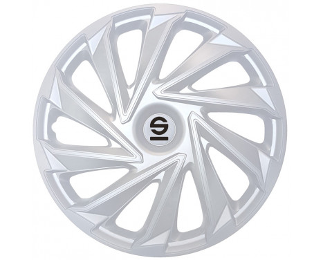 4-delad Sparco Hubcap-set Varese 15-tums silver