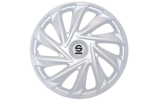 4-delad Sparco Hubcap-set Varese 15-tums silver