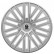 4-delade Sparco-hjulkapsel set Bergamo 15-tums silver