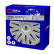 4-delade Sparco-hjulkapsel set Bergamo 15-tums silver, miniatyr 3