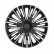 4-delat hjulöverdragssats Jerez 15-tums silver / svart
