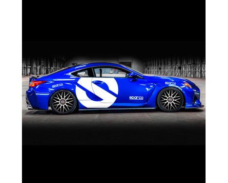 4-Piece Sparco Hjulskydd set Roma 15-tums silver / svart, bild 2