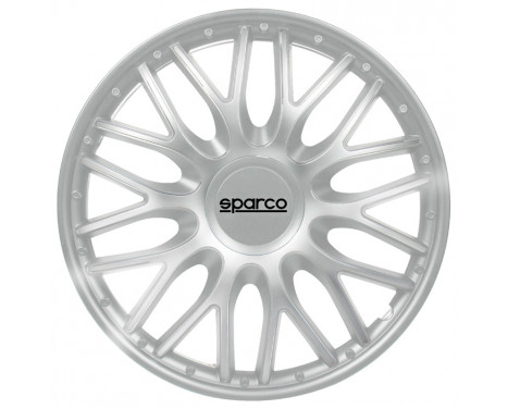 4-Piece Sparco Navkapslar sat Roma 13-tums silver