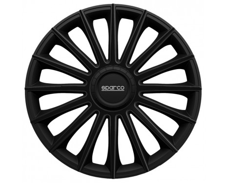 4-Piece Sparco Navkapslar sat Treviso 14-tums svart