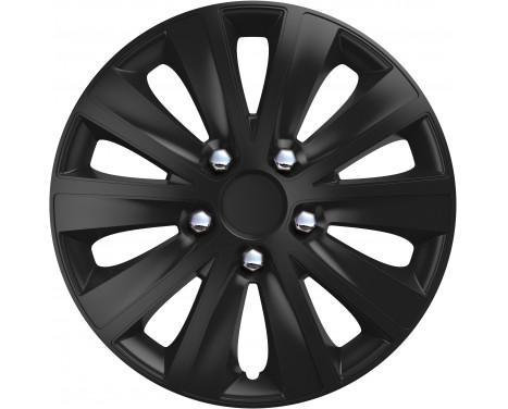 4-piece Wheel täck rapide NC Black 13 tum