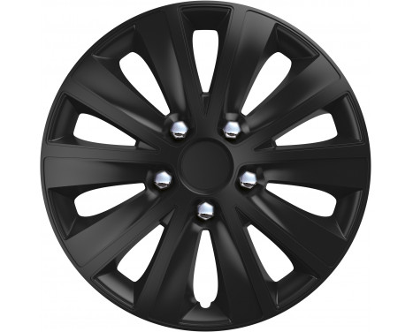 4-piece Wheel täck rapide NC Black 14 tum