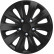 4-piece Wheel täck rapide NC Black 15 tum