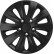 4-piece Wheel täck rapide NC Black 16 tum