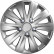 4-piece Wheel täck rapide NC Silver 16inch