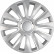 4-piece Wheel täcka Avalone Pro 13-tums silver + krom ring