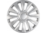 4-piece Wheel täcka Avalone Pro 14-tums silver + krom ring