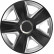4-piece Wheel täcka Esprit RC Black & amp; Silver 14 inches