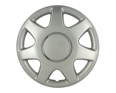 4-piece Wheel täcka Florida 15-tums silver