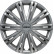 4-piece Wheel täcka Giga 13-tums silver