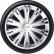 4-piece Wheel täcka Giga 13-tums silver, miniatyr 2