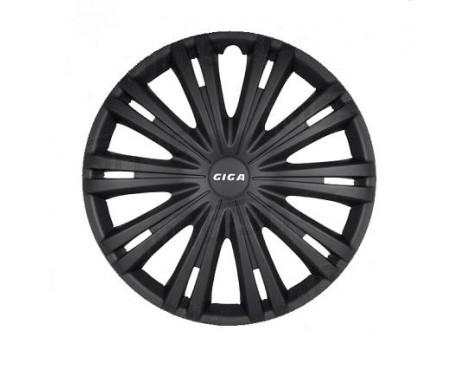 4-piece Wheel täcka Giga 14-tums matt svart