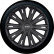 4-piece Wheel täcka Giga 14-tums matt svart, miniatyr 2