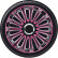 4-piece Wheel täcka LeMans 14-tums svart / rosa, miniatyr 2