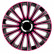 4-piece Wheel täcka LeMans 15-tums svart / rosa