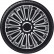 4-piece Wheel täcka LeMans 15-tums svart / silver, miniatyr 2