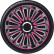 4-piece Wheel täcka LeMans 16-tums svart / rosa, miniatyr 2