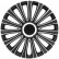 4-piece Wheel täcka LeMans 17-tums svart / silver