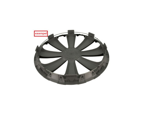 4-piece Wheel täcka Missouri 13-tums svart / röd kant, bild 2