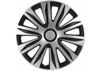 4-piece Wheel täcka Nardo 13-tums silver / svart