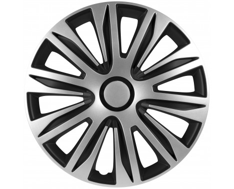 4-piece Wheel täcka Nardo 14-tums silver / svart