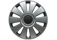 4-piece Wheel täcka Pennsylvania 15-tums silver / mörkgrå