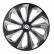 4-piece Wheel täcka Sparco Sicilia 15-tums svart / silver / kol