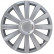 4-piece Wheel täcka Spyder 13-tums silver + krom ring