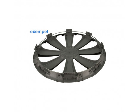 4-piece Wheel täcka Stratos RC Black & amp; Silver 13 inches, bild 3
