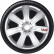 4-piece Wheel täcka VR 14-tums silver / kol-look / logo, miniatyr 2