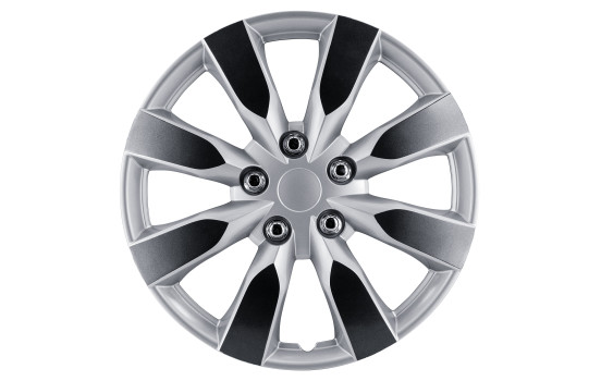 Arkansas 15-tums hjulkapselsats, silver/gunmetal